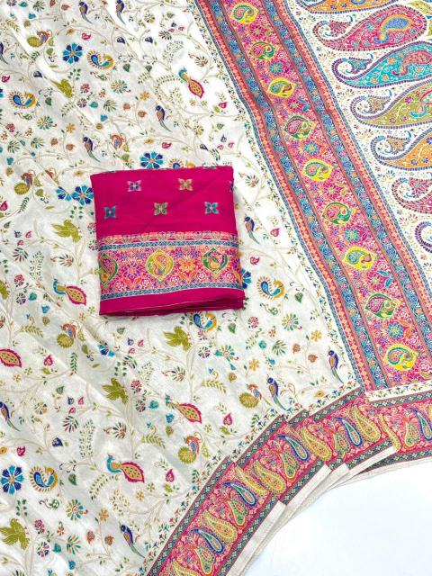 Dazira Pashmina Position Printed catalog surat ki designer saree