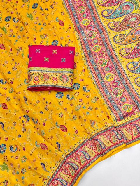 Dazira Pashmina Position Printed catalog surat ki designer saree