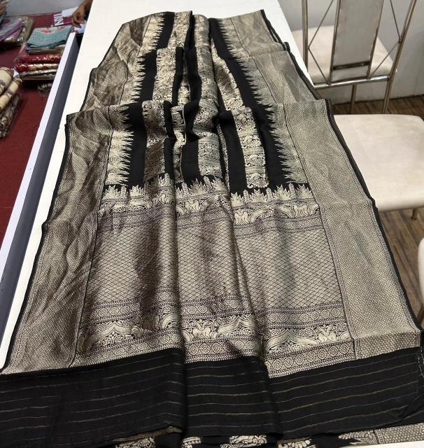 Dazira Pure Crepe Khadi Silk Vol 17 catalog saree bazar in surat