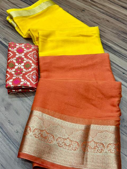 Dazira Pure Shimmer Chiffon catalog saree in wholesale price