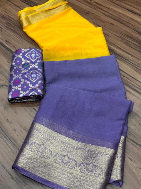 Dazira Pure Shimmer Chiffon catalog saree in wholesale price