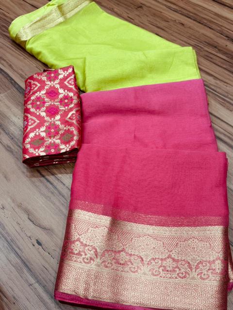 Dazira Pure Shimmer Chiffon catalog saree in wholesale price