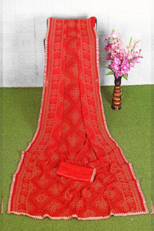 Dazira Red Rose catalog sarees surat