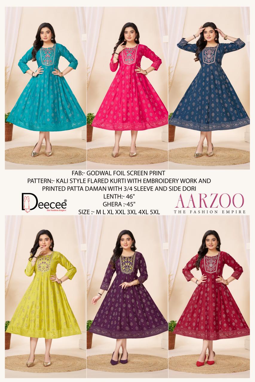 Deecee Aarzoo catalog indian ladies kurti wholesale