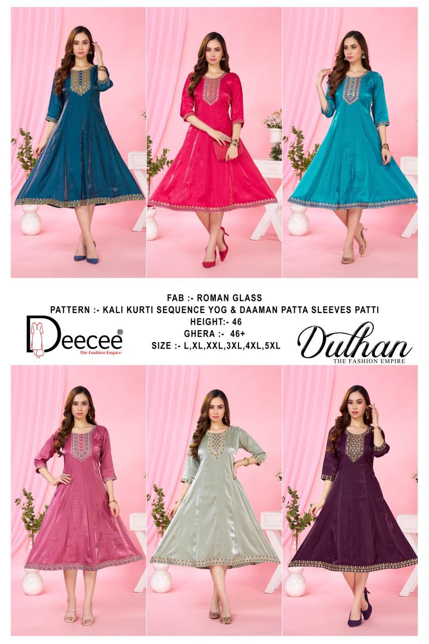 Deecee Dulhan catalog anarkali kurtis 