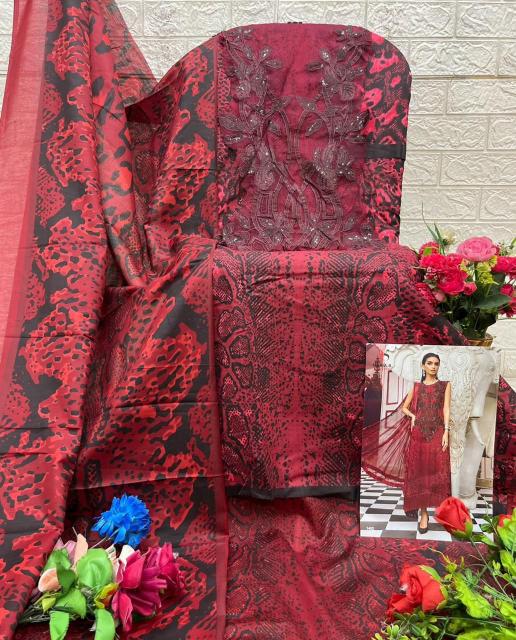 Deepsy 1401 & 1402 catalog Chiffon Dupatta pakistani lawn suits wholesale in hyderabad