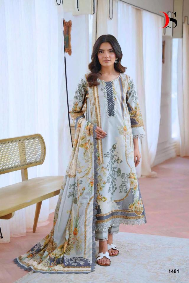Deepsy Jade Jal Insert Catalog Chiffon Dupatta pakistani ladies suits wholesale in delhi