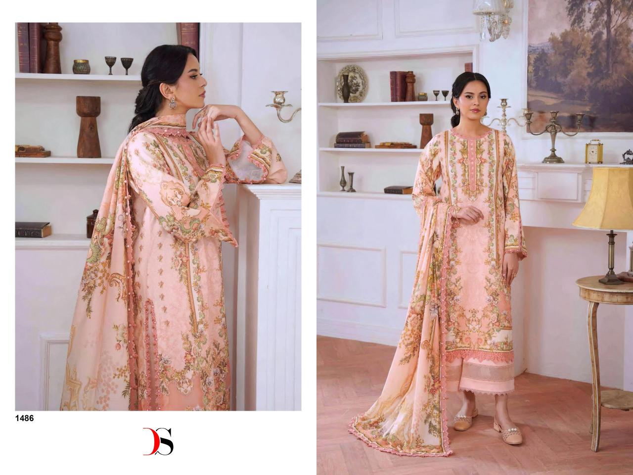 Deepsy Jade Jal Insert Catalog Cotton Dupatta pakistani suits wholesale in bangladesh