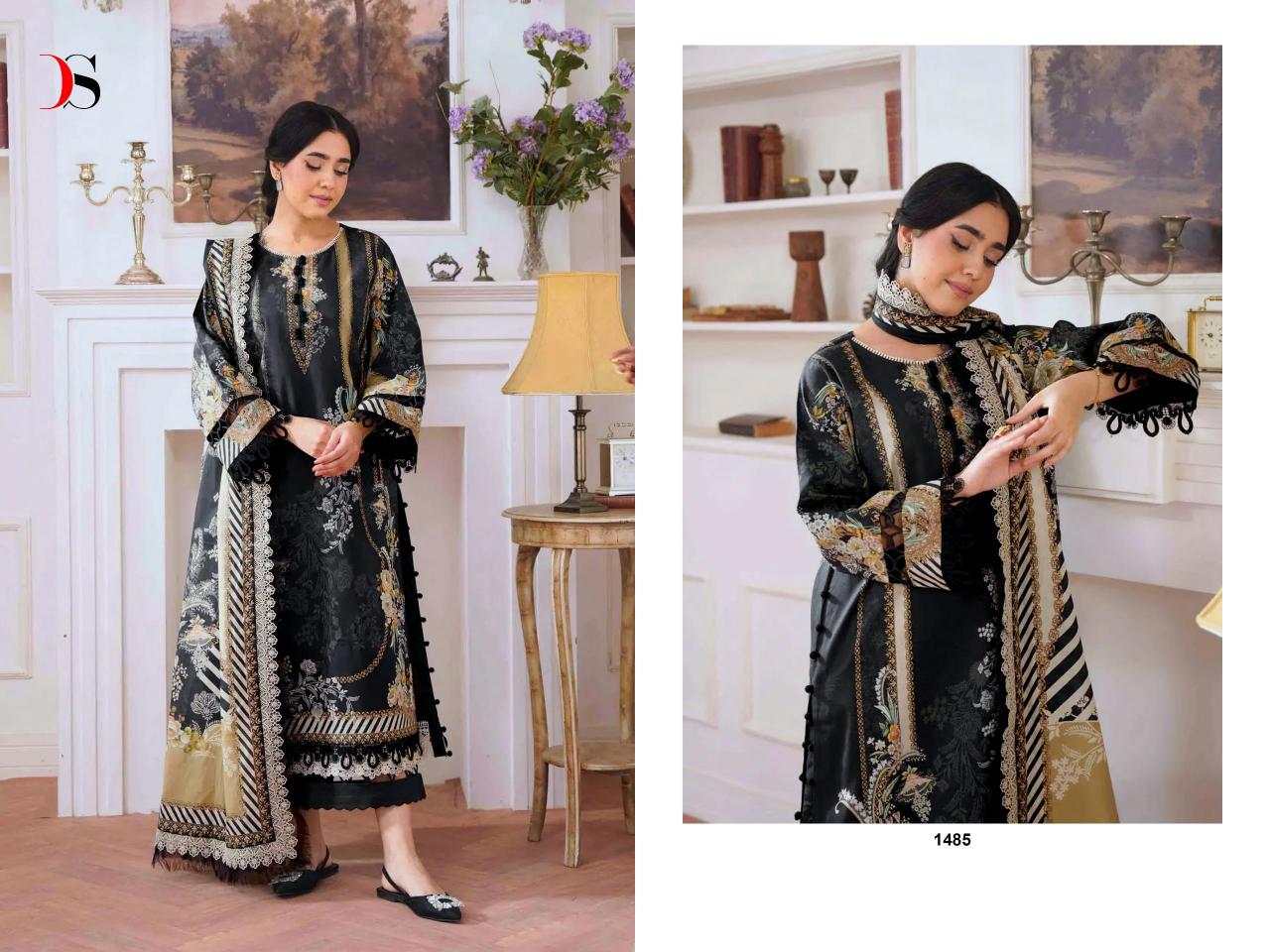 Deepsy Jade Jal Insert Catalog Cotton Dupatta pakistani suits wholesale in bangladesh