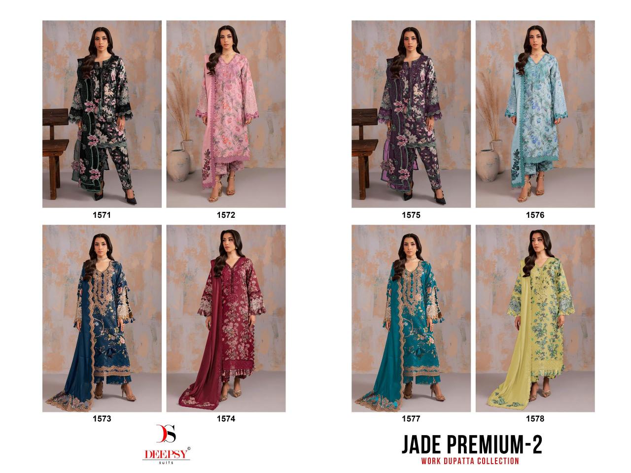 Deepsy Jade Premium vol 2 catalog pakistani suits at wholesale price in delhi
