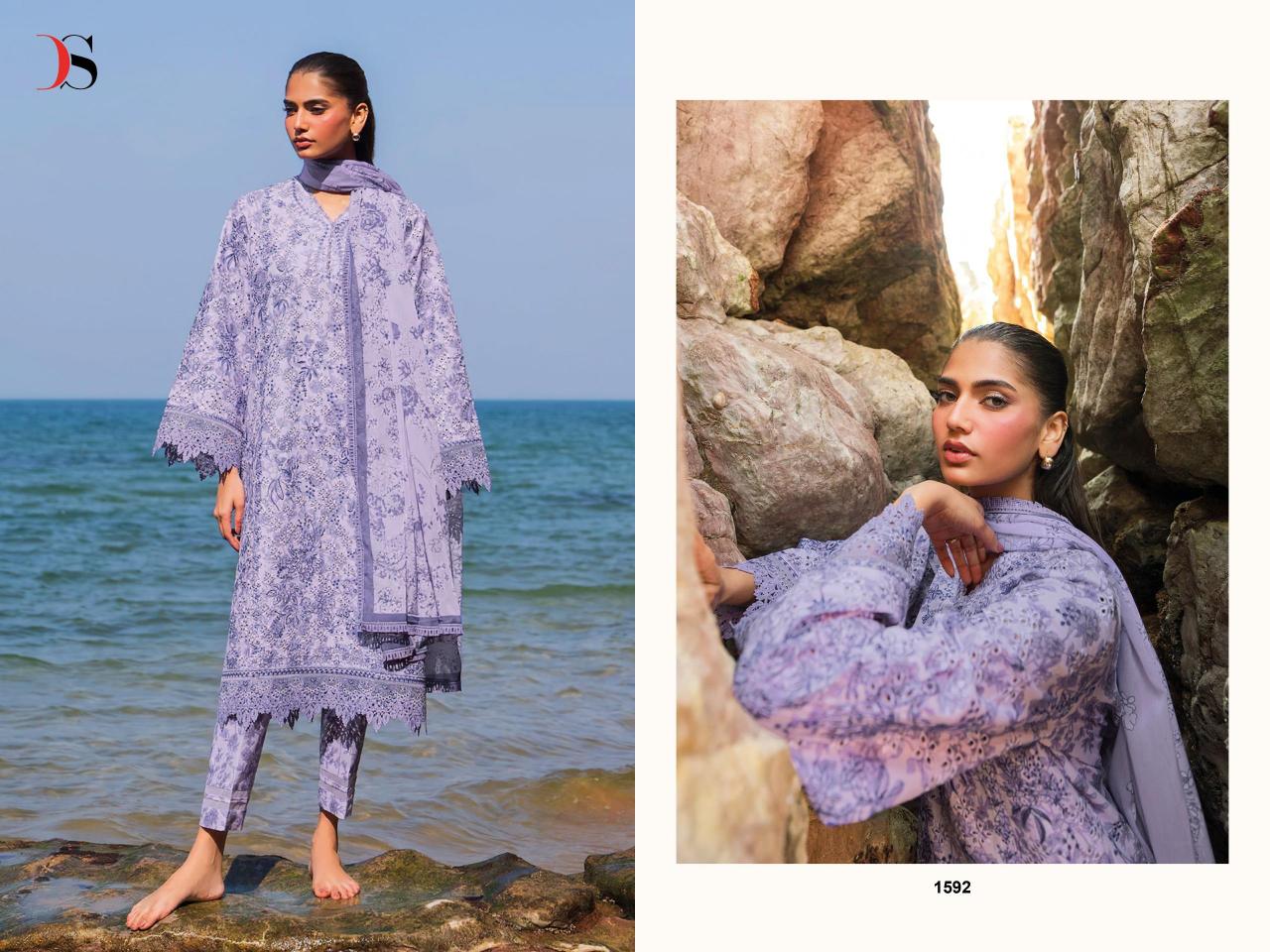Deepsy Jade Premium vol 3 catalog Chiffon Duppatta pakistani and indian suits wholesale