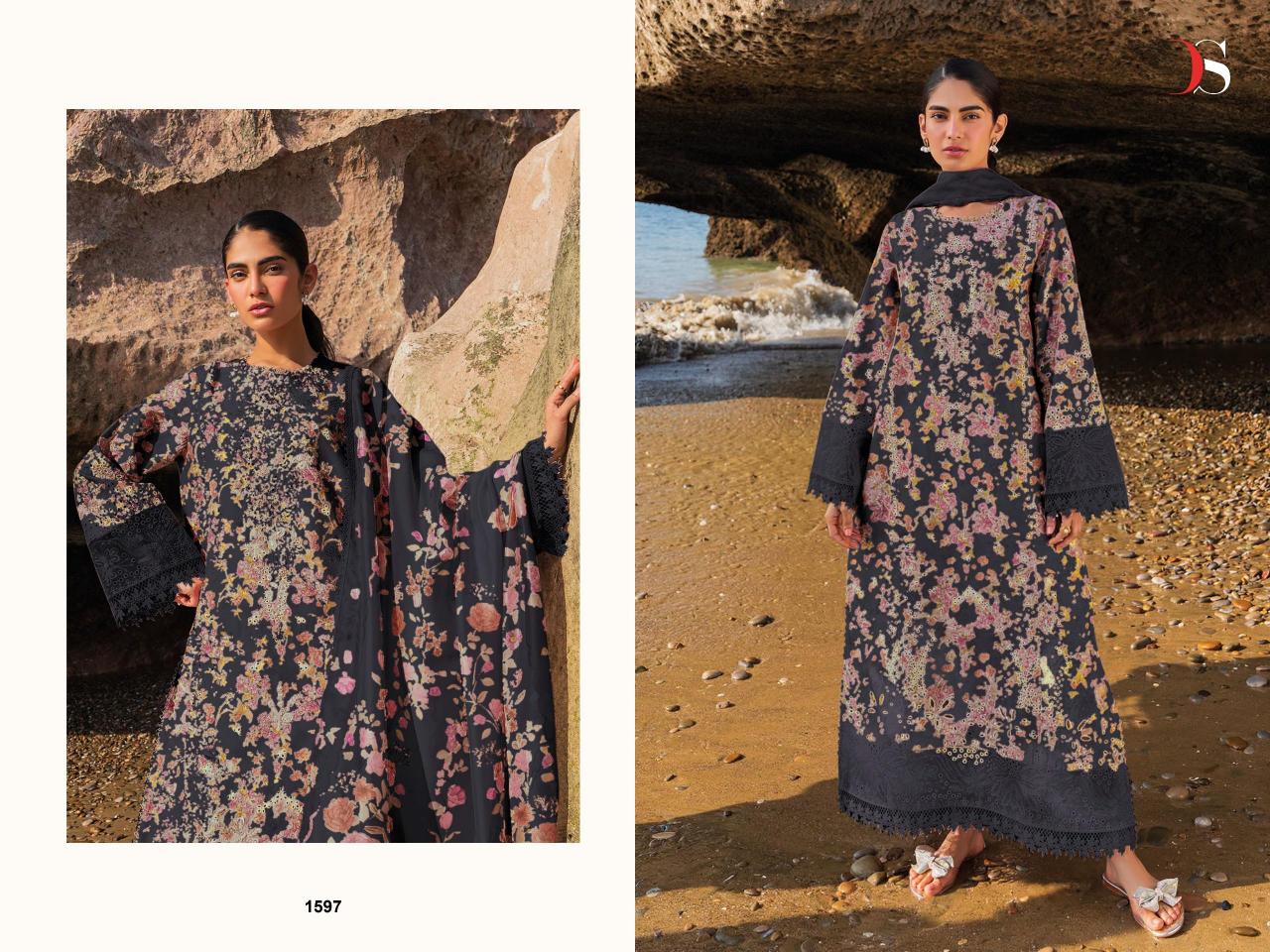 Deepsy Jade Premium vol 3 catalog Chiffon Duppatta pakistani and indian suits wholesale