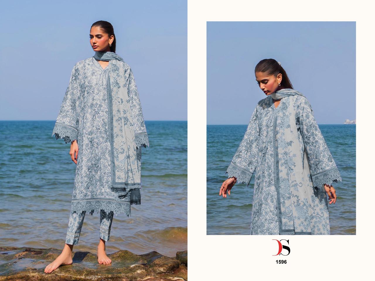 Deepsy Jade Premium vol 3 catalog Chiffon Duppatta pakistani and indian suits wholesale