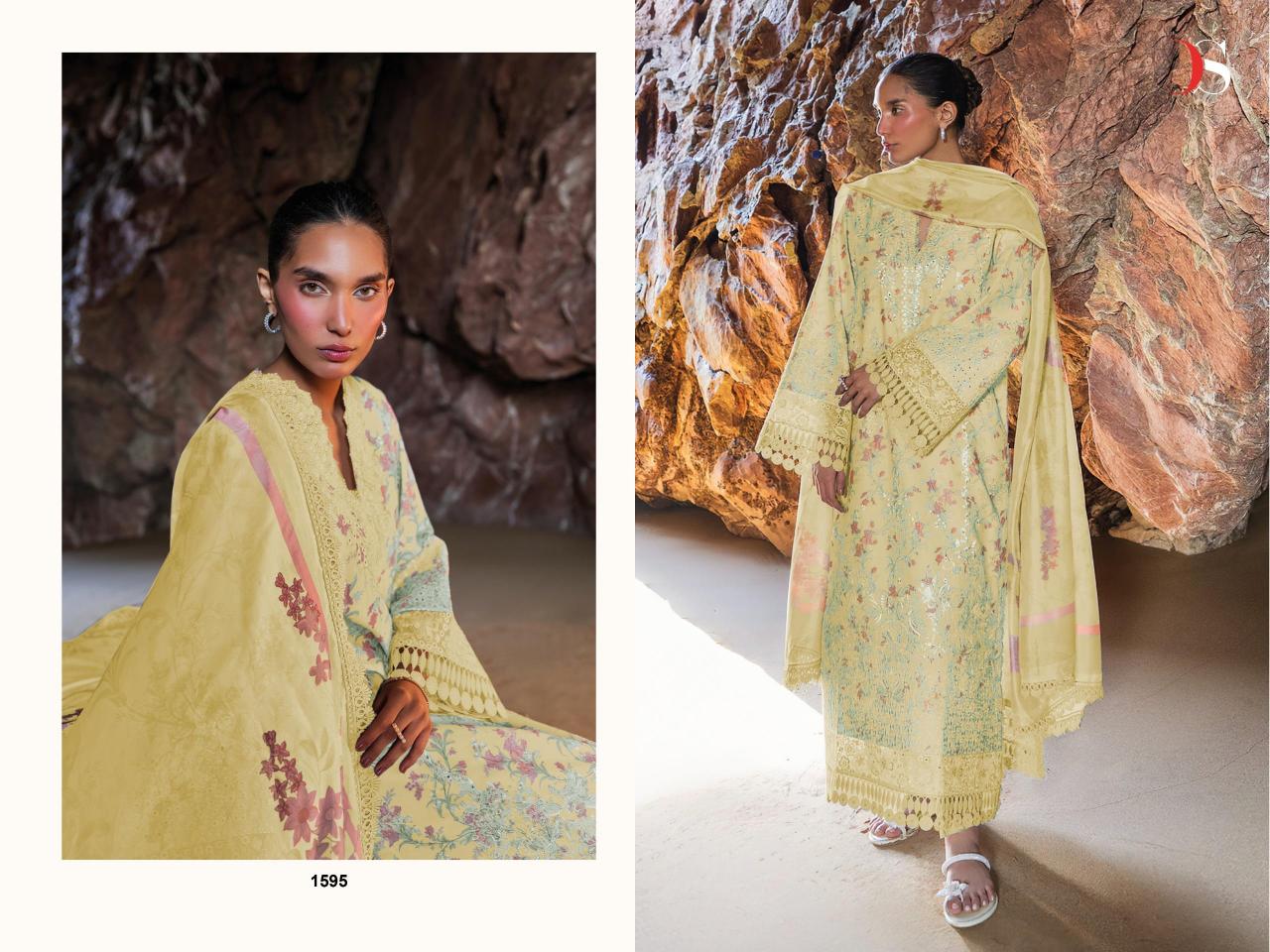 Deepsy Jade Premium vol 3 catalog Chiffon Duppatta pakistani and indian suits wholesale