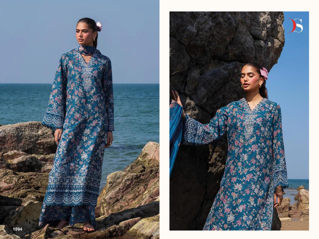 Deepsy Jade Premium vol 3 catalog Chiffon Duppatta pakistani and indian suits wholesale