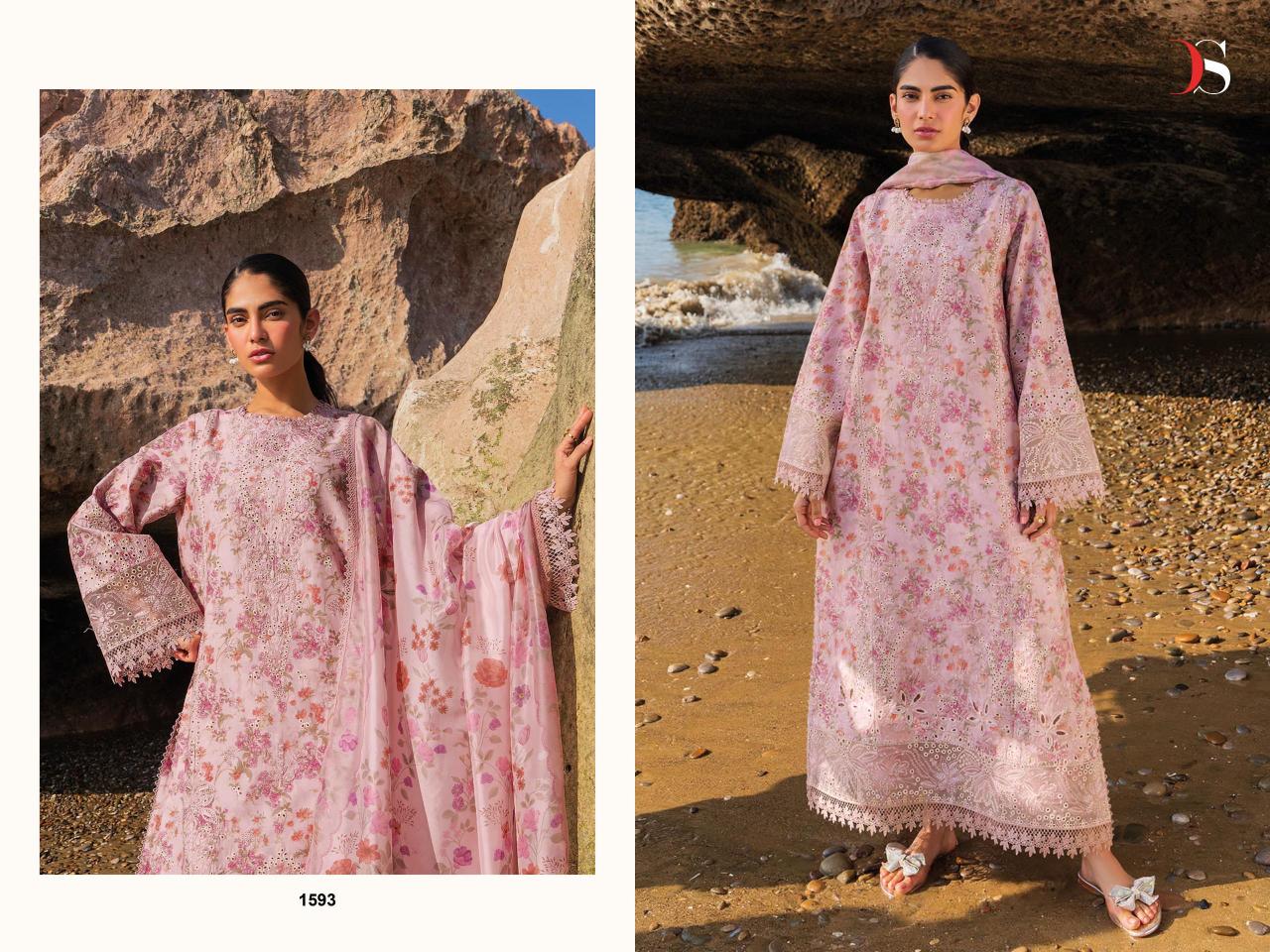 Deepsy Jade Premium vol 3 catalog Chiffon Duppatta pakistani and indian suits wholesale