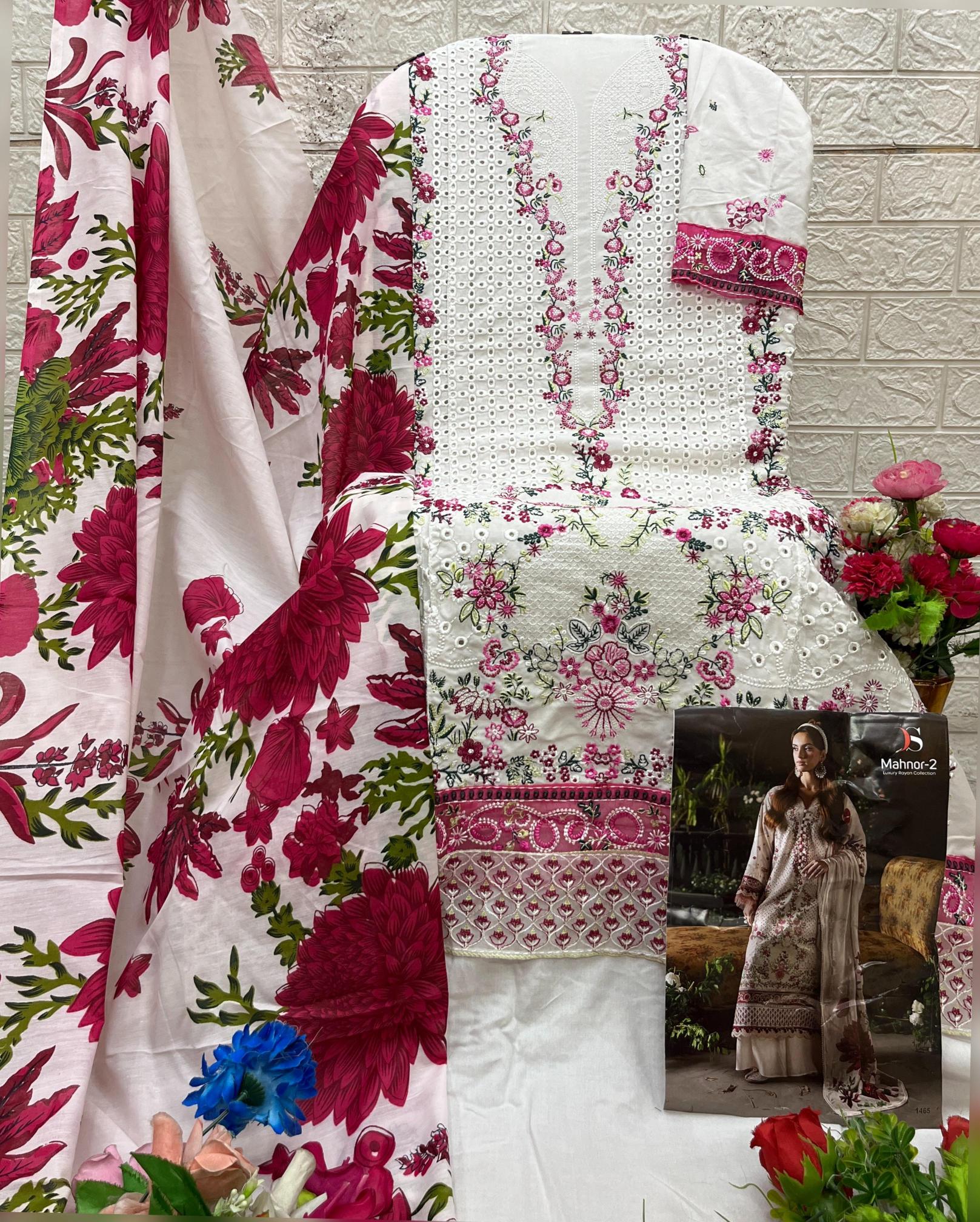 Deepsy Mahnoor vol 2 catalog Cotton Dupatta wholesale pakistani suits usa