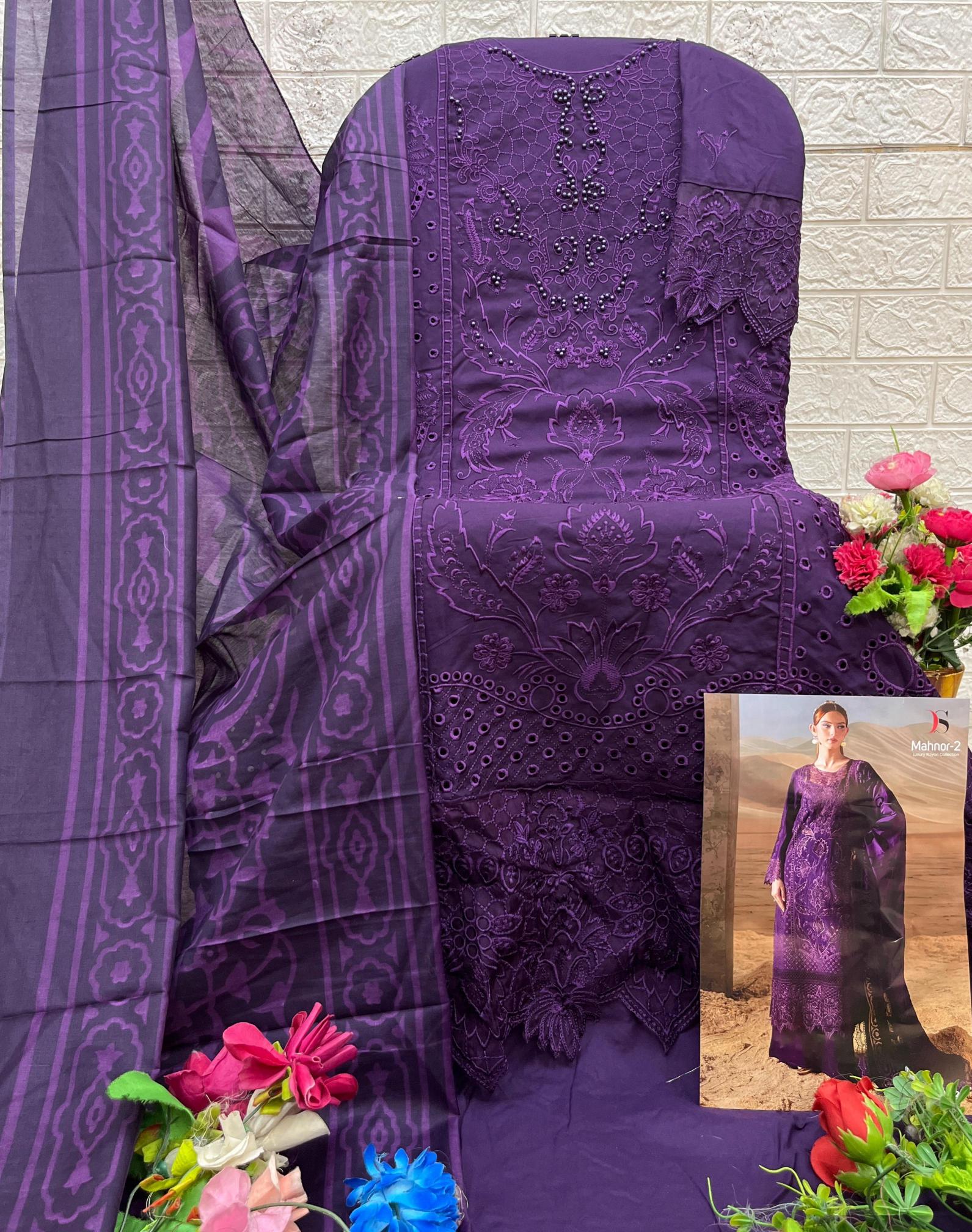 Deepsy Mahnoor vol 2 catalog Cotton Dupatta wholesale pakistani suits usa