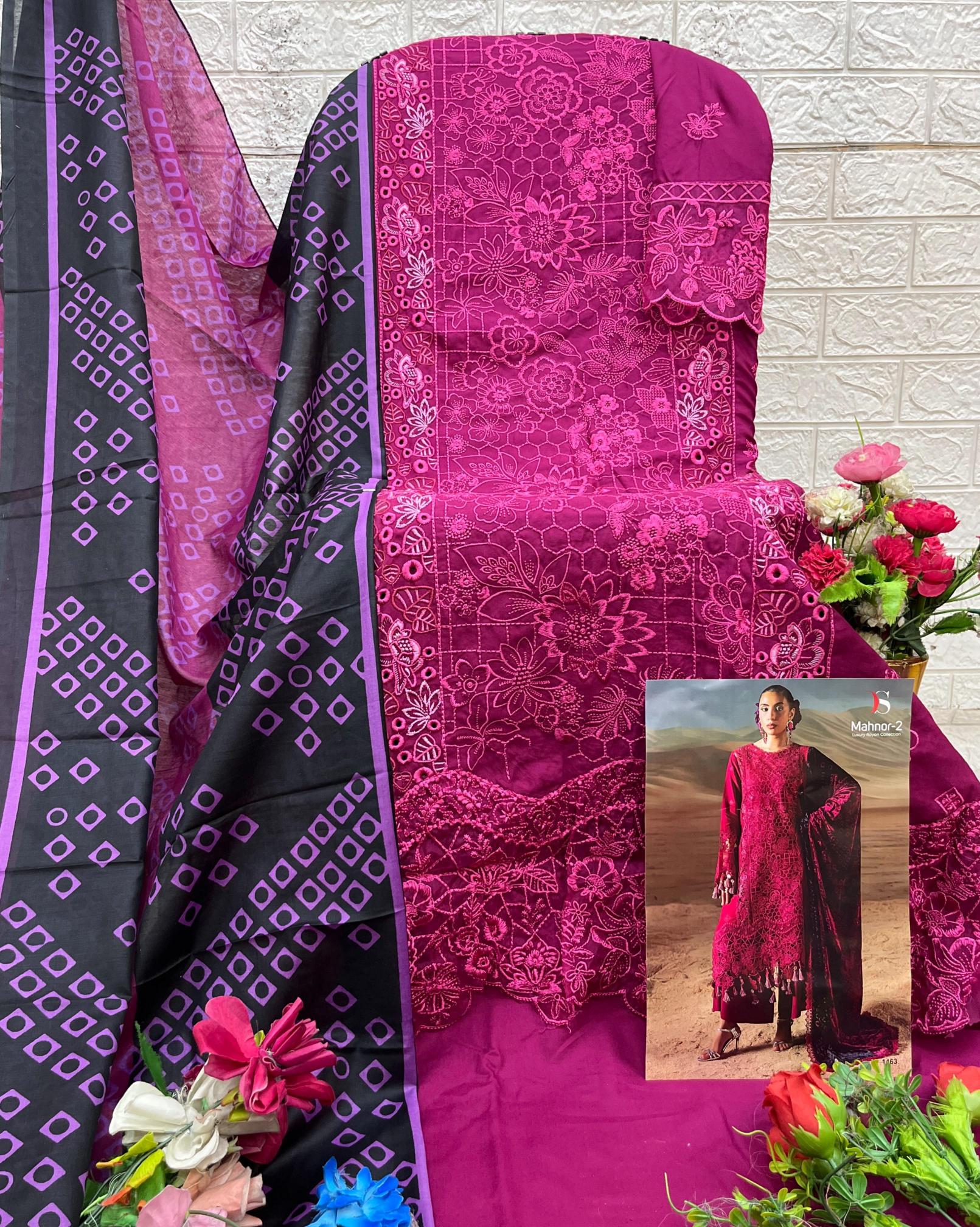 Deepsy Mahnoor vol 2 catalog Cotton Dupatta wholesale pakistani suits usa