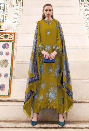 Deepsy Maria B Embroidered Rayon vol 4 d 1536 catalog Chiffon Dupatta online pakistani suits wholesale