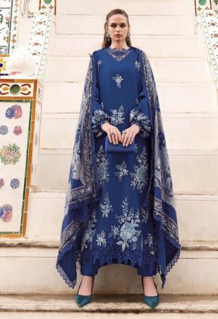 Deepsy Maria B Embroidered Rayon vol 4 d 1536 catalog Cotton Dupatta pakistani replica suits
