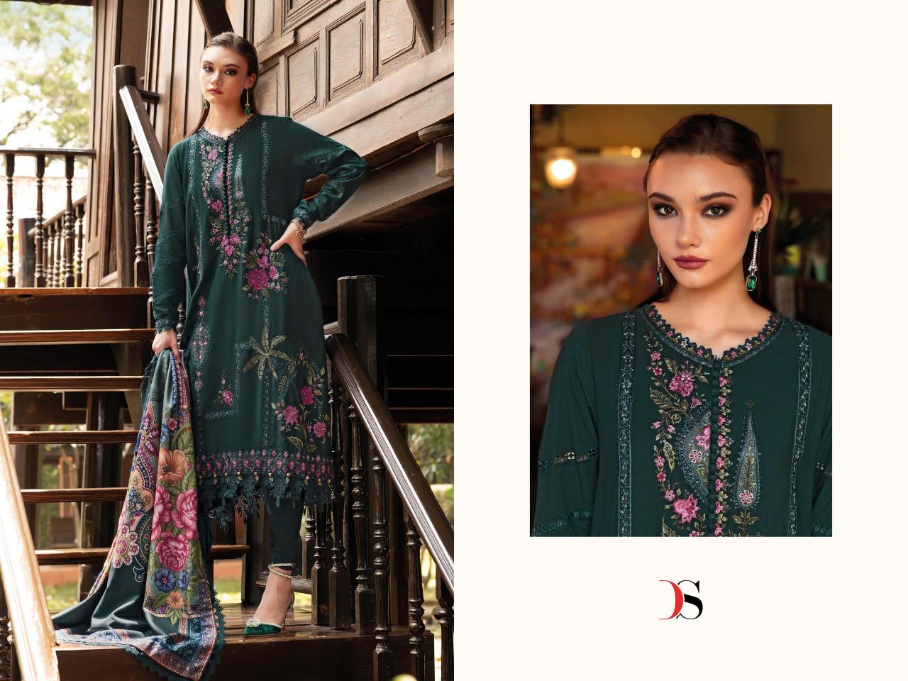 Deepsy Maria B Embroidered Vol 5 catalog Chiffon Dupatta pakistani suits wholesale india