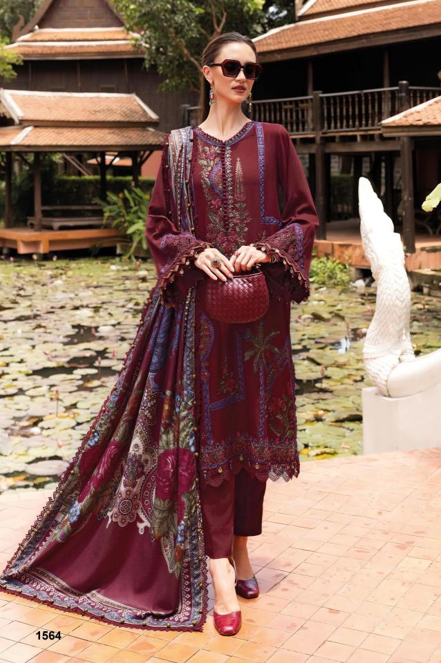 Deepsy Maria B Embroidered Vol 5 catalog Chiffon Dupatta pakistani suits wholesale india