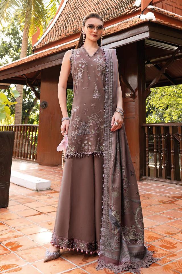 Deepsy Maria B Embroidered Vol 5 catalog Cotton Dupatta pakistani suit wholesaler in mumbai