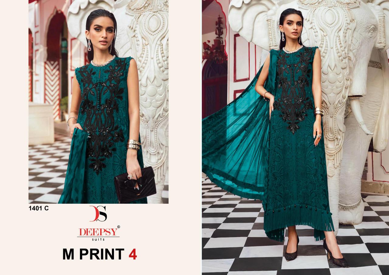 Deepsy Maria B MPrint 25 Vol 4 catalog Chiffon Dupatta online pakistani suits wholesale