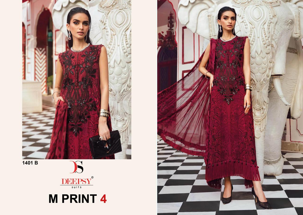 Deepsy Maria B MPrint 25 Vol 4 catalog Chiffon Dupatta online pakistani suits wholesale