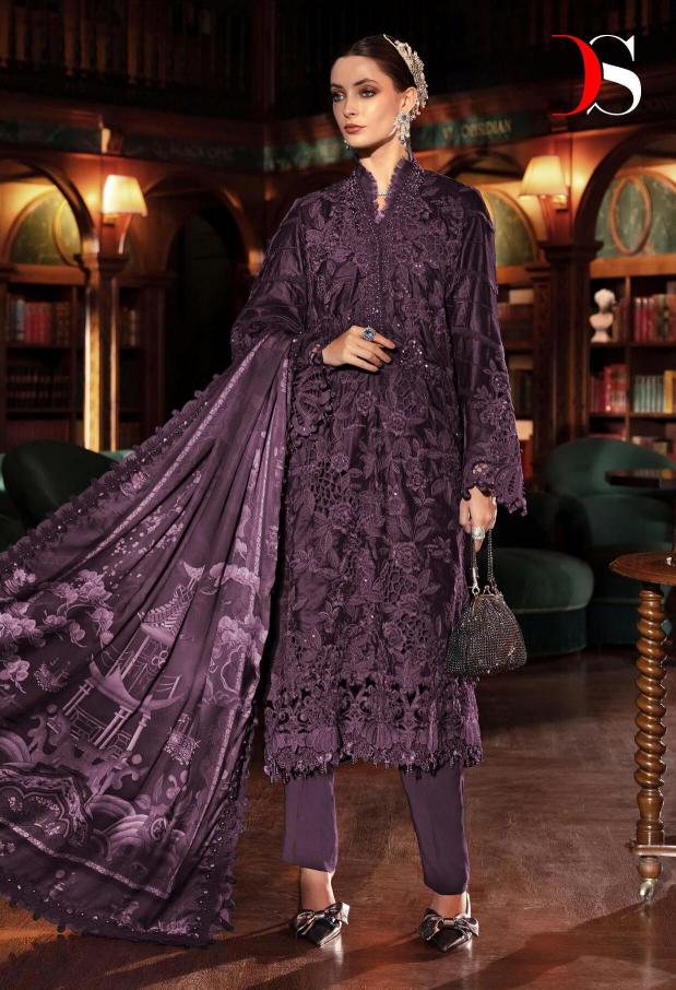 Deepsy Mariab Luxe 25 vol 2 D 1524 catalog Chiffon Dupatta pakistani suits in surat