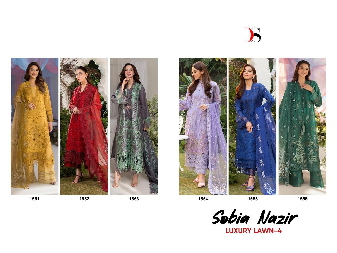 Deepsy Sobia Nazir Lawn 25 vol 4 catalog pakistani suits catalogue wholesale