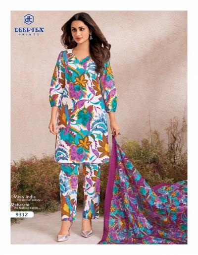 Deeptex Miss India Vol 93 catalog Cotton Printed Dress Material