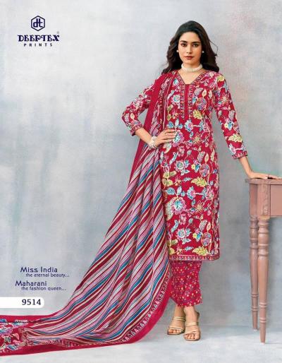 Deeptex Miss India Vol 95 catalog Cotton Printed Dress Material