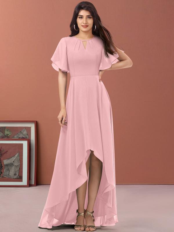 Dhunki 4241 catalog attractive self design sleeve western dress