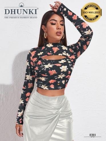 Dhunki 8381 catalog specially designed crop top