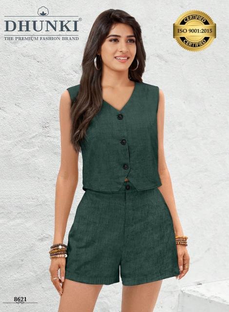 Dhunki 8621 catalog two piece western dress