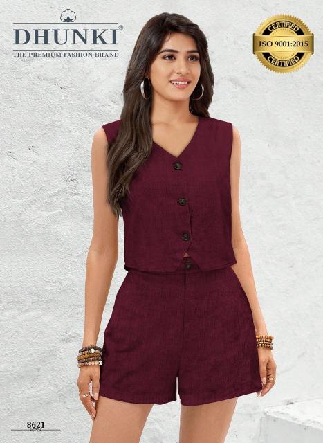 Dhunki 8621 catalog two piece western dress