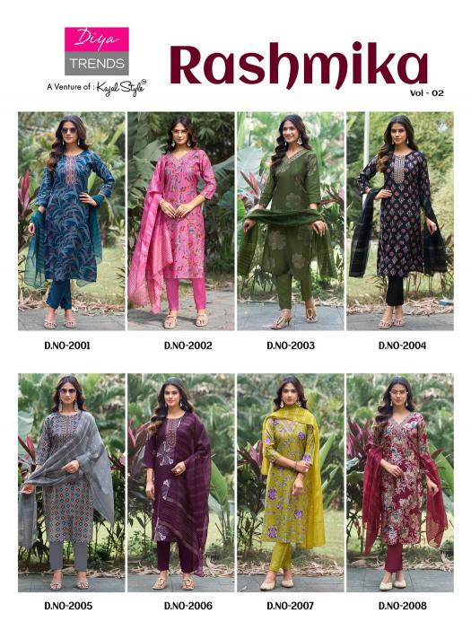 Diya Trends Rashmika vol 2 catalog kurtis in wholesale price
