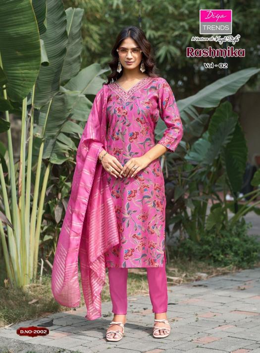 Diya Trends Rashmika vol 2 catalog kurtis in wholesale price