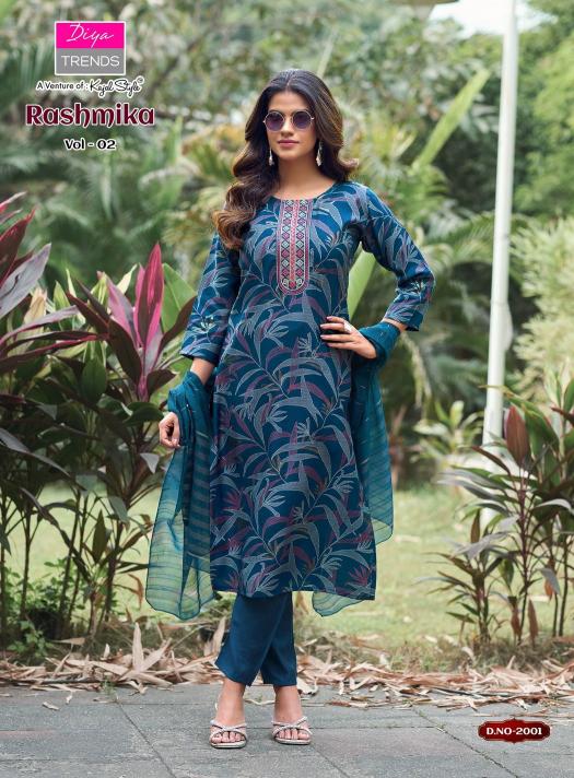 Diya Trends Rashmika vol 2 catalog kurtis in wholesale price