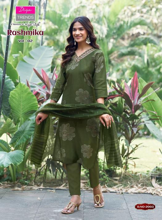 Diya Trends Rashmika vol 2 catalog kurtis in wholesale price