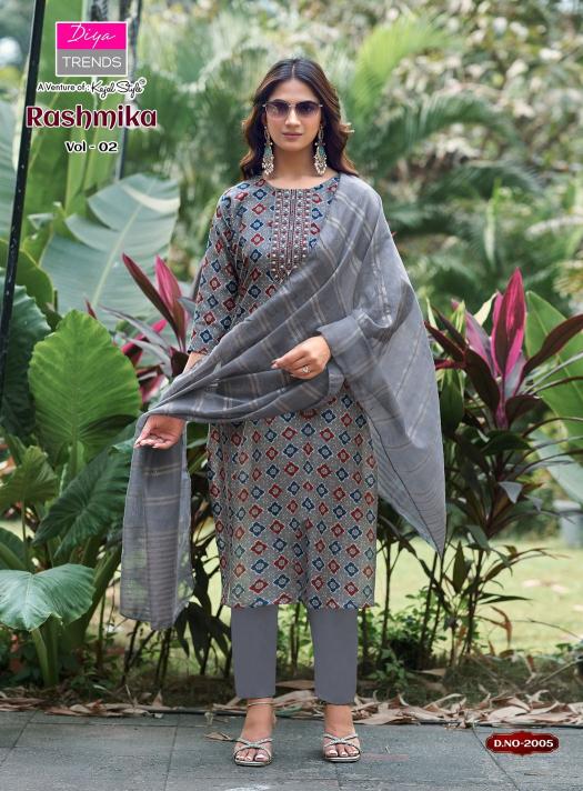 Diya Trends Rashmika vol 2 catalog kurtis in wholesale price