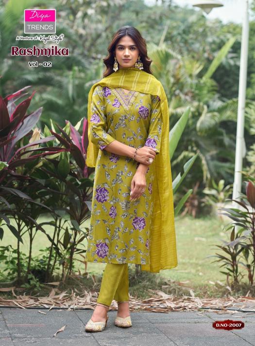 Diya Trends Rashmika vol 2 catalog kurtis in wholesale price