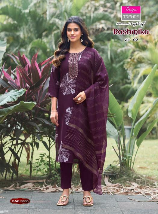 Diya Trends Rashmika vol 2 catalog kurtis in wholesale price