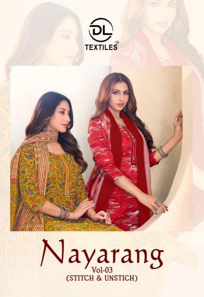 DL Nayarang Vol-3 – Kurti Pant With Dupatta - Wholesale Catalog