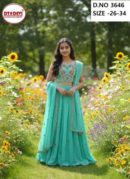 Dt Devi Arya vol 0.2 3646 Catalog buy kids lehenga online india