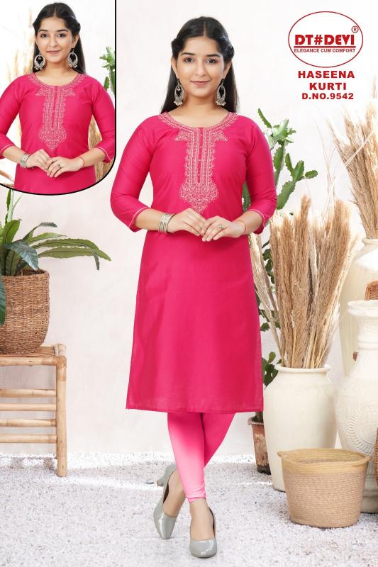 Dt Devi Haseena 9542 catalog ethnic wear for kids wholesale