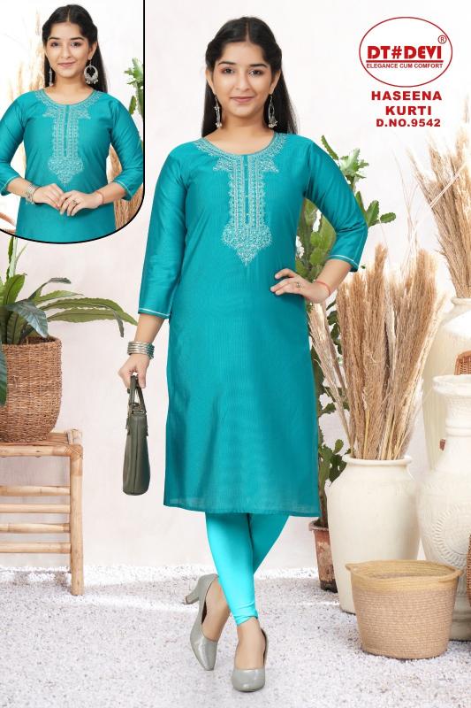 Dt Devi Haseena 9542 catalog ethnic wear for kids wholesale