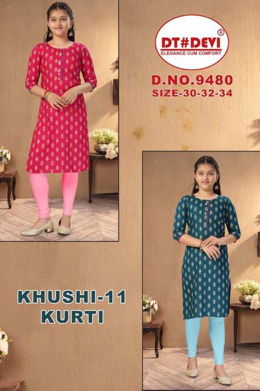 Dt Devi Khushi vol 11 9480 catalog clothes wholesale kids wear 